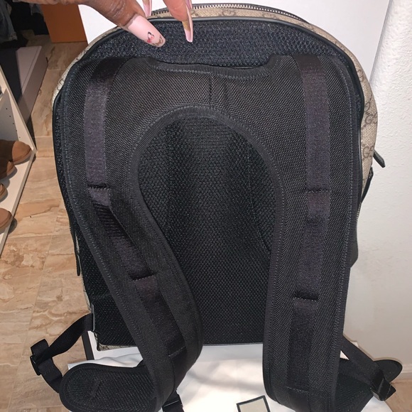 Gucci logo GG web strip Backpack - Picture 5 of 11